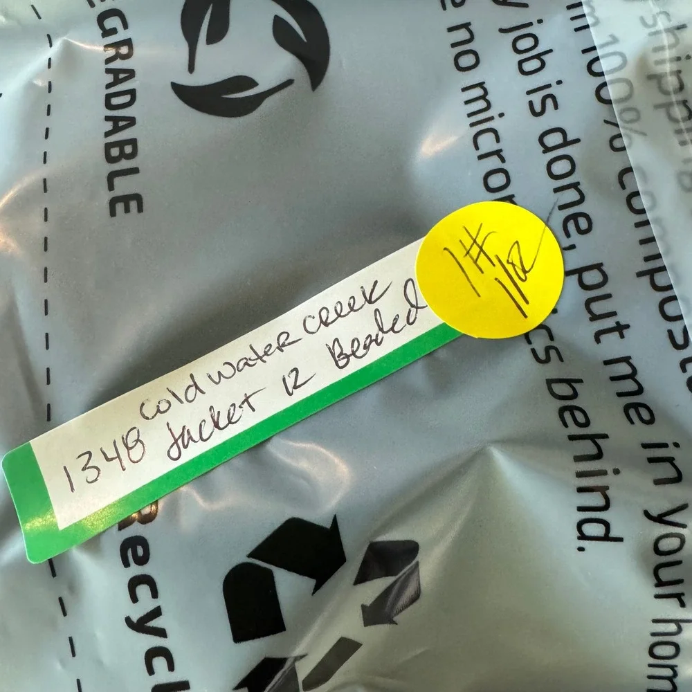 Coldwater Creek Beaded Boho Jacket Women's‎ 12 Black Open Blazer 90s Funky(1348) - Picture 13 of 13